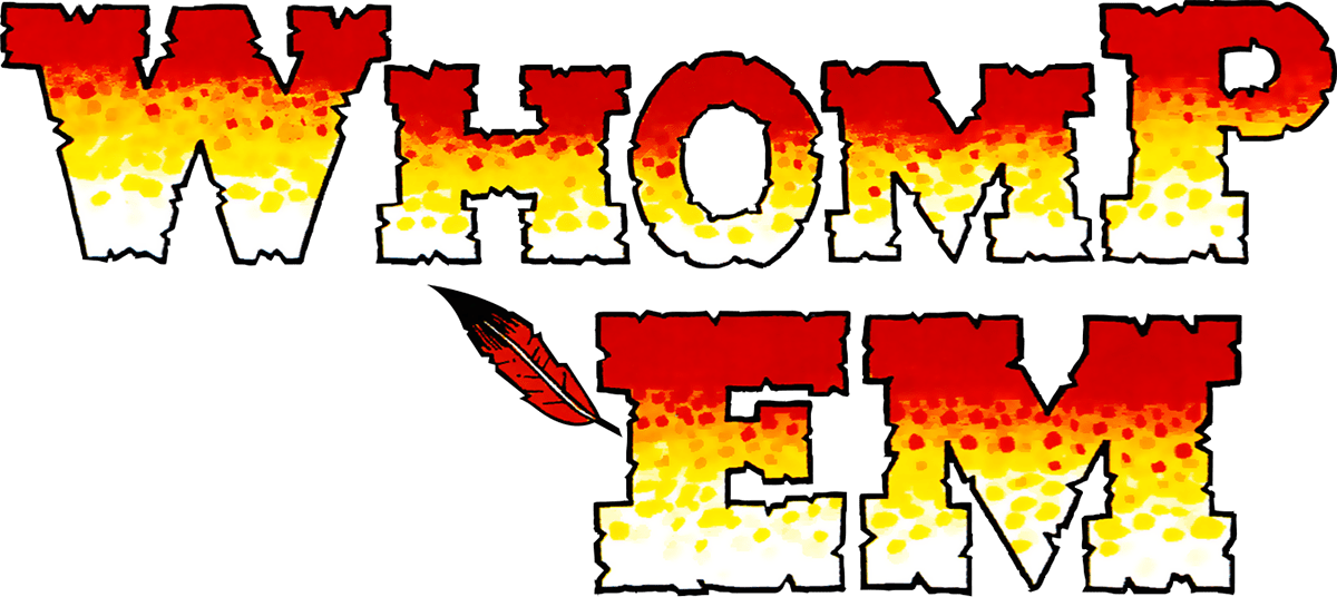Whomp 'Em logo for NES